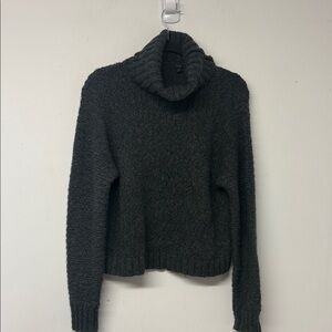 J. Crew Charcoal Cowl Neck Sweater wool blend size Medium